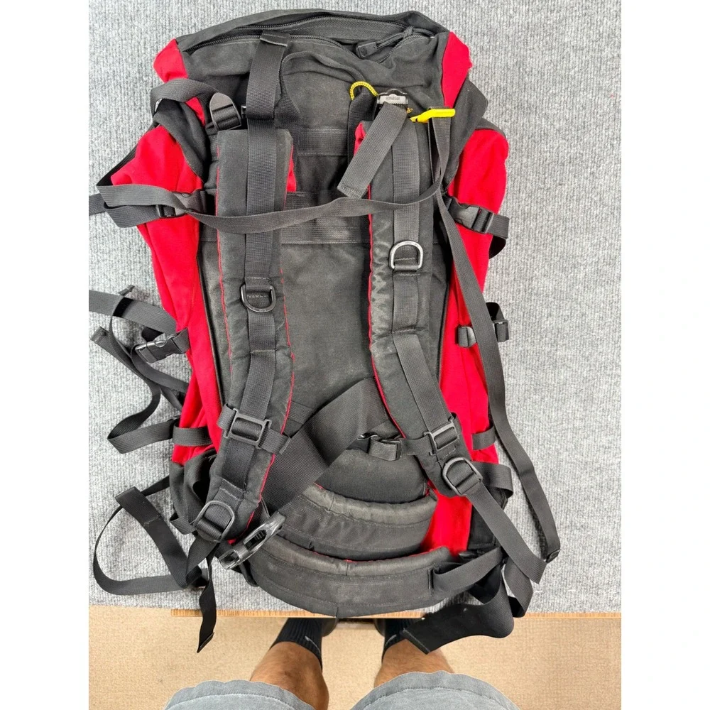 Vintage North Face Patrol Pack Backpack Red Black Hiking Travel Nylon Bag